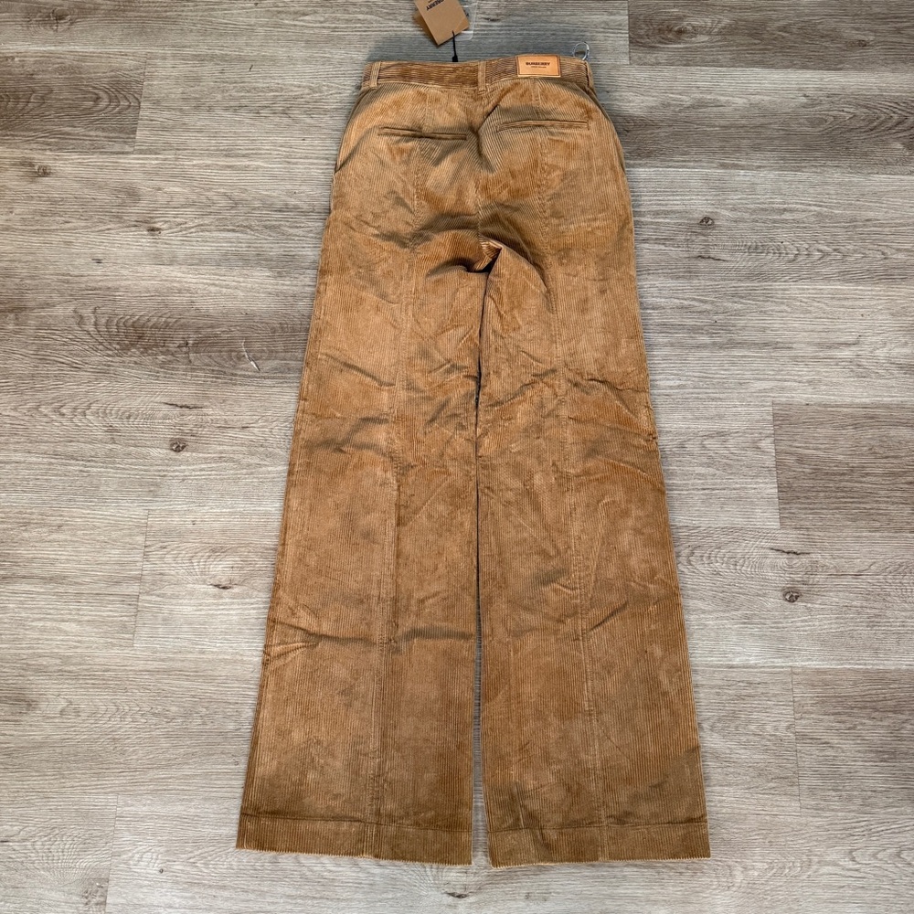 NWT Burberry 2022 Wide Leg Corduroy Trousers - Picture 7 of 12